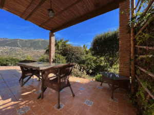 Lower terrace with views