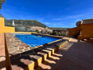 Pool terrace and view